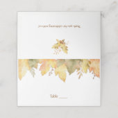 Herbstlaube im Herbst 1 | Platzkarte (Außenseite Aufgefaltet)