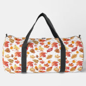 Herbstlaube im Herbst ohne Farbe - nahtloses Muste Duffle Bag (Vorderseite)