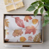 Herbstlaube im Herbst ohne Farbe - nahtloses Muste Seidenpapier (Geschenk)