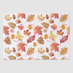 Herbstlaube im Herbst ohne Farbe - nahtloses Muste Seidenpapier