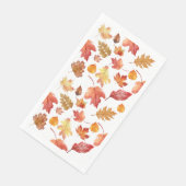 Herbstlaube im Herbst ohne Farbe - nahtloses Muste Serviette (Ecke)