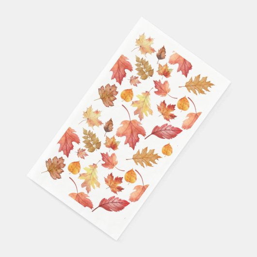 Herbstlaube im Herbst ohne Farbe - nahtloses Muste Serviette (Ecke)