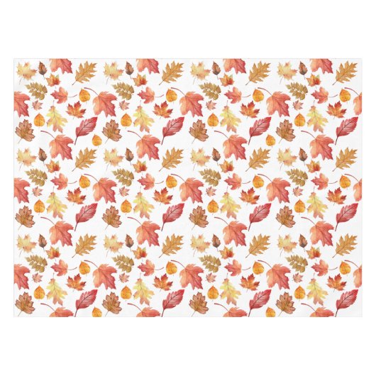 Herbstlaube im Herbst ohne Farbe - nahtloses Muste Tischdecke (Vorderseite (Horizontal))