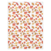 Herbstlaube im Herbst ohne Farbe - nahtloses Muste Tischdecke (Vorderseite)