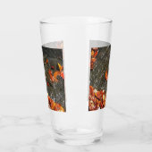 Herbstlaube im Wasserfall I Herbstfotografie Glas (Links)