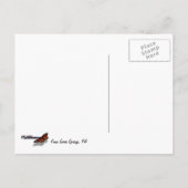 Herbstlaube im Wasserfall I Herbstfotografie Postkarte (Rückseite)