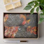 Herbstlaube im Wasserfall I Herbstfotografie Seidenpapier (Geschenk)