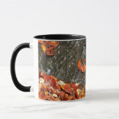 Herbstlaube im Wasserfall I Herbstfotografie Tasse (Links)