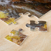 Herbstlaube im Wasserfall III Herbst Natur Puzzle (Seite)