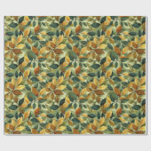 Herbstlaube in grün-gelb-orange geschenkpapier (Flach)