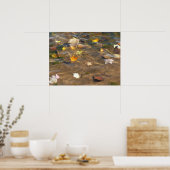 Herbstlaube in Pond Water Nature Fotografie Poster (Küche)
