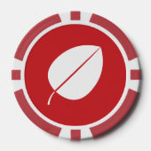 Herbstlaube in Tscherry Pokerchips (Vorderseite)