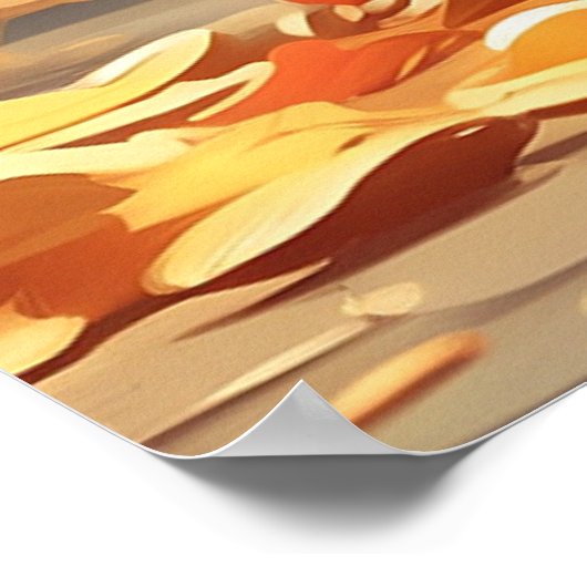 *~* Herbstlaube Kätzchen 5:4 Kätzchen AP68 Poster (Ecke)