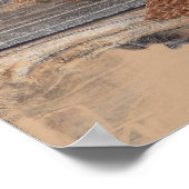 Herbstlaube mit Herzplakat Poster (Ecke)