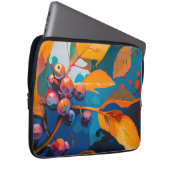 Herbstlaube Öl lackiert. Abstraktes Herbstblättern Laptopschutzhülle (Vorne Rechts)