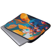 Herbstlaube Öl lackiert. Abstraktes Herbstblättern Laptopschutzhülle (Vorne Knopf)