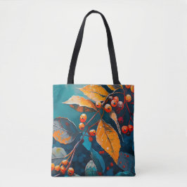 Herbstlaube Öl lackiert. Natur Herbstblätterung Tasche