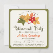 Herbstlaube, Party Einladung für Blume (Vorderseite)