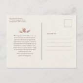 Herbstlaube Probe Einladungspostkarte (Rückseite)