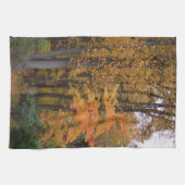 Herbstlaube Tulip Poplar Trees Handtuch (Horizontal)