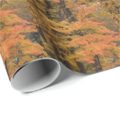 Herbstlaube und Bäume im Herbst Geschenkpapier (Rolleneckpunkt)
