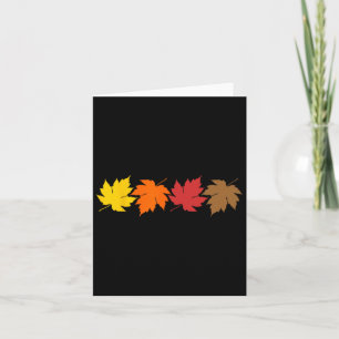 Herbstlaube und Herbst im Oktober Karte