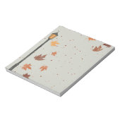 Herbstlaube und Lichter Notizblock (Rotiert)