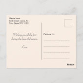 Herbstlaube und Niedlicher Elf Erntedank Postkarte (Rückseite)