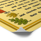 Herbstlaube und Poster (Ecke)