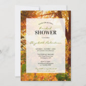 Herbstlaube und Sunshine-Brautparty Einladung (Vorderseite)