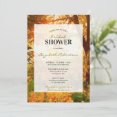 Herbstlaube und Sunshine-Brautparty Einladung (Stehend Vorderseite)