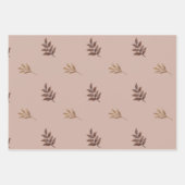 Herbstlaube Wasserfarbe Geschenkpapier Set (Vorderseite 3)