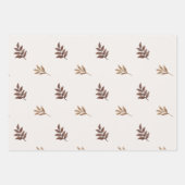 Herbstlaube Wasserfarbe Geschenkpapier Set (Vorderseite 2)