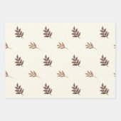 Herbstlaube Wasserfarbe Geschenkpapier Set (Vorderseite)