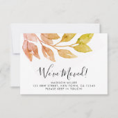 Herbstlaube Wir haben die Ankündigung Mini-Karte v (Vorderseite)