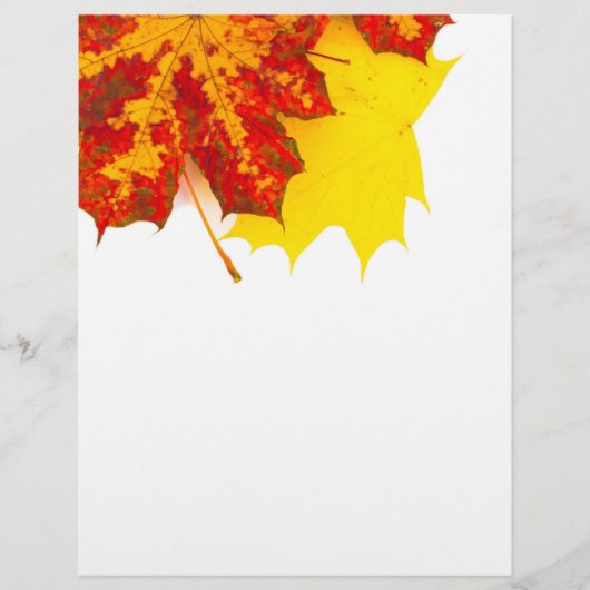 Herbstlaubmuster Flyer (Vorne)