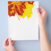 Herbstlaubmuster Flyer (Hand)