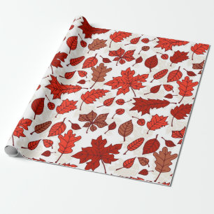 Herbstlaubmuster Geschenkpapier