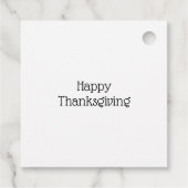 Herbstlaubs Badger & Fox Geschenkanhänger (Rückseite)