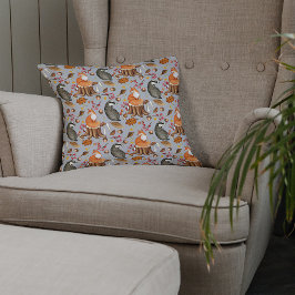 Herbstlaubs Badger & Fox Kissen