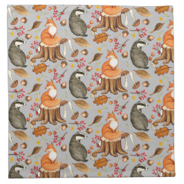 Herbstlaubs Badger & Fox Napkin Set Serviette