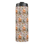 Herbstlaubs Badger & Fox Thermosbecher (Vorderseite)