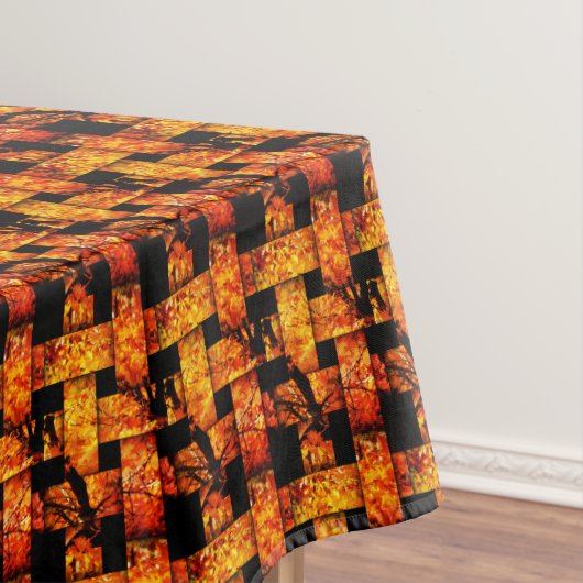 Herbstlaubs Basket Weave Tableclout Tischdecke (Beispiel)