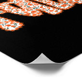Herbstlaubs Coquette Bow Wildblume Erntedank A Poster (Ecke)