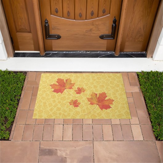 Herbstlaubs Door Mat Fußmatte (Außenbereich)