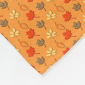 Herbstlaubs Fleece Blanket (Ecke)