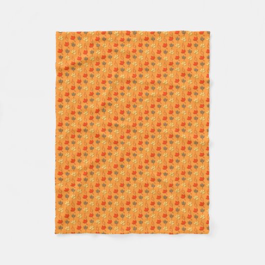 Herbstlaubs Fleece Blanket (Vorderseite)
