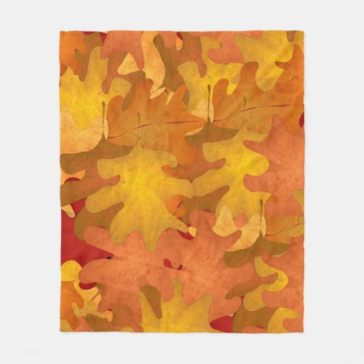 Herbstlaubs Fleece Blanket (Vorderseite)