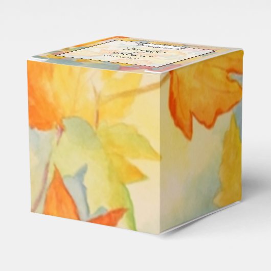 Herbstlaubs Gay Gastgeschenk Hochzeit Box Geschenkschachtel (Vorderseite)