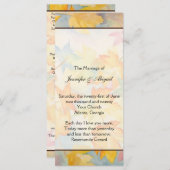 Herbstlaubs Gay Wedding Programm (Vorne/Hinten)